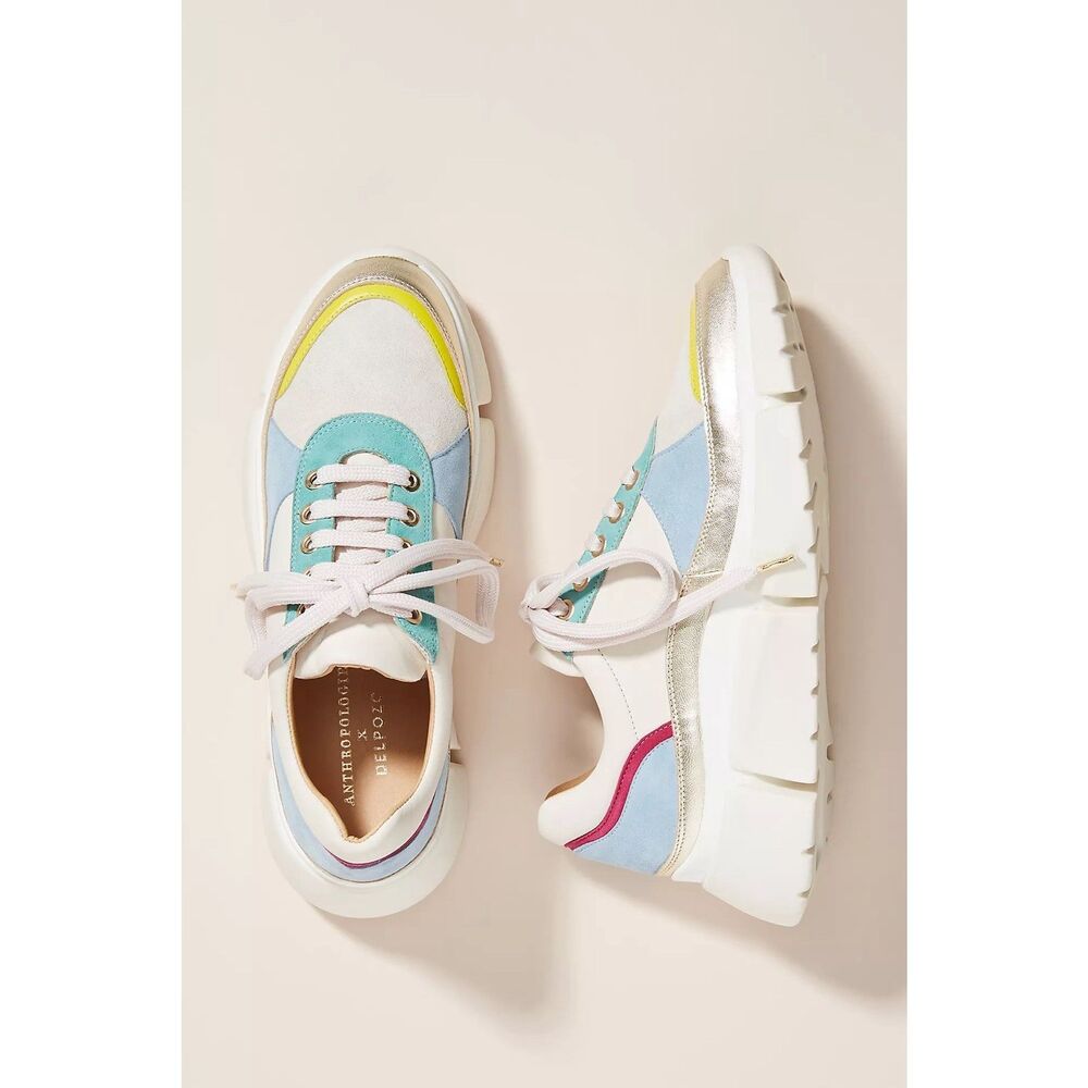 New Anthropologie x Delpozo Platform Sneakers Size Eu40